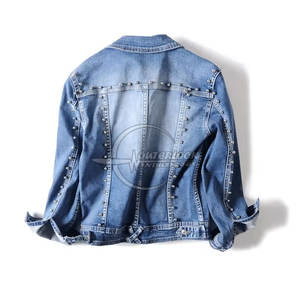 Veste en jean pour femmes à vendre vestes en jean de couleur personnalisée à manches longues vente en ligne OEM - Product Image 3