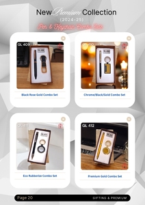 Venta al por mayor de tendencia promocional de metal pluma llavero Combo llavero de lujo corporativo regalo conjunto promocional artículos personalizados para regalo - Product Image 4