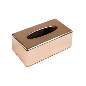 Caja de pañuelos de acero inoxidable de la mejor calidad, elegante acabado plateado, perfecto para almacenamiento de servilletas con estilo y organización del hogar - Product Image 5