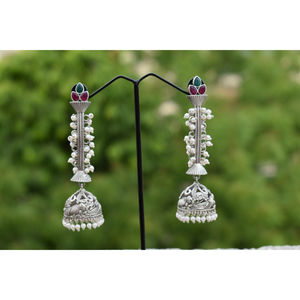 ต่างหูห่วงแบบจุมก้าขนาดใหญ่ ดีไซน์ใหม่ ทำมือ ด้วยหินแบบดั้งเดิม  ดูคล้ายทองเหลือง  สำหรับเด็กหญิงและสตรี - Product Image 4