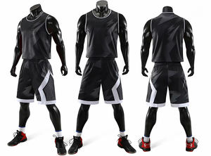 Ensemble d'uniformes de basketball sans manches 100 % polyester de haute qualité, séchage rapide, respirant, impression par sublimation, logo personnalisé, vente chaude - Product Image 5