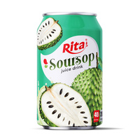 Jus de fruits tropicaux RITA en canette de 330 ml, saveur orange, purée, boisson du fabricant vietnamien