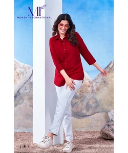 Indian Pakistani Clothing Casual Dresses <strong>for</strong> <strong>Women</strong> With Stylish Crop Tops and Denim <strong>Skirts</strong>