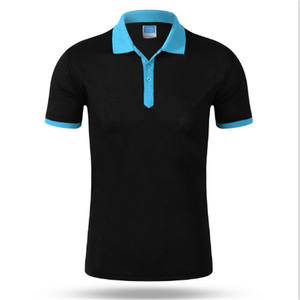 2025 nouvelle mode hommes sport polos Logo personnalisé imprimé 100% coton à manches courtes broderie col solide grande taille polaire - Product Image 2