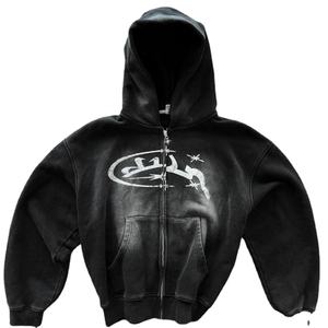 เสื้อฮู้ดดี้ผู้ชายผ้าฟลีซขนาดใหญ่พิเศษ สไตล์สตรีทแวร์ แบบสวมหัวลำลอง สำหรับฤดูหนาว อุ่นสบาย ผ้าฝ้ายเรียบง่าย ดีไซน์ทันสมัย - Product Image 1