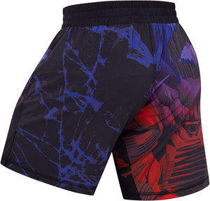 2025 Short de boxe en tissu Satin écologique personnalisé de haute qualité 100% coton Muay Thai Kickboxing MMA Arts martiaux porter solide - Product Image 5