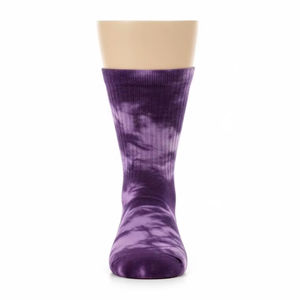 Chaussettes pour hommes en coton mélangé, imprimées numériquement, respectueuses de l'environnement, teintes en tie-dye, respirantes, décontractées, pour un usage quotidien - Product Image 5