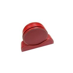 Coaster & <b>Holder</b> Set for Kitchen & Tabletop Accessories Leather Beer <b>Mug</b> Coaster for Top Selling Best Leather Coaster Set - Product Image 5