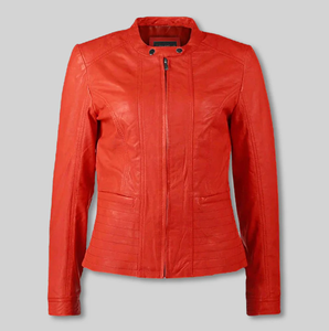 Chaqueta de Cuero Nueva a la Moda para Hombre y Mujer, Chaqueta de Cuero Marrón Resistente al Viento, Estilos Personalizados, Chaqueta de Cuero Charlotte Burnt Multiple 2006 - Product Image 1