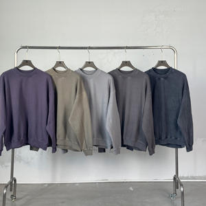 Conjunto de Sudadera con Capucha Extra Grande y Pantalones Deportivos de Pierna Recta y Corte Ajustado, Estilo Vintage Informal con Estampado, Lavado Ácido, para Hombre, 420G - Product Image 2