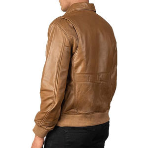 Personalized <b>Pilot</b> Bomber <b>Jacket</b> With Logo Printing Embroidery Mens Womens Casual Streetwear Outerwear Factory OEM - Product Image 5