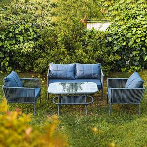 Juego de muebles de jardín para exteriores, sofá de ratán y silla, mesa, cuerda tejida para Villa, hoteles, cafeterías, restaurantes, venta al por mayor - Product Image 2