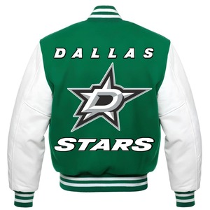 2025 moda mezcla de lana chaqueta Letterman Cierre de botón a presión puños acanalados Ideal para la escuela o equipos deportivos - Product Image 2