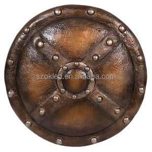 Metal Buckler Knight envuelto en Coocon Metallic Kite Shield <span class=keywords><strong>Esqueleto</strong></span> con linterna Horror Tree Frog Ghost Witch Girl Owl Pellet - Product Image 1