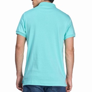 กระเป๋าหน้าแบบใหม่ OEM สำหรับผู้ชายลำลอง ผ้าเจอร์ซีย์ใยไผ่ แขนสั้น ติดกระดุม ระบายอากาศ แห้งเร็ว - Product Image 3