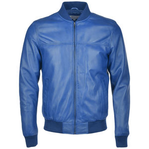 Chaqueta bomber de cuero para hombre, abrigo de piel de cordero, parkas, ropa con OEM - Product Image 5