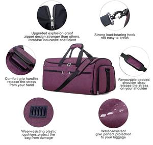 Bolsa de lona de viaje con correa ajustable Bolsa de lona deportiva en blanco Bolsa de gimnasio - Product Image 4