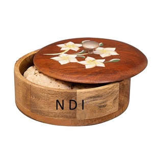 Couvercle de couvercle imprimé en émail Chapati Pot de service Casserole Serveur Plats Vente chaude Cuisine Restauration Utilisation Pot de nourriture - Product Image 5