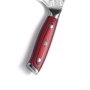 Cuchillo de Cocina Profesional de 8 Pulgadas en Oferta, Acero de Damasco con Mango de Madera y Acero Inoxidable, Cuchillo de Chef en Oferta - Product Image 4