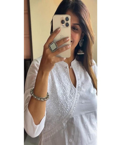 นวมคลุมหน้าสไตล์อินเดียปากีสถานพร้อมทําชุดผ้าฝ้ายผู้หญิงเย็บชุดผู้หญิงที่สง่างาม - Product Image 3