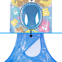 Bouée gonflable pour bébé de type siège, fabrication OEM personnalisée (WC-W51), certifiée KC, PVC de 0,30 mm d'épaisseur, sûre pour bébé, triple chambre à air, été