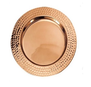 Plaque de chargeur en métal de haute qualité pour les mariages Design moderne Nouveau look pour les fêtes en gros - Product Image 3