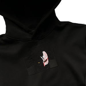 Wholesale 2025 Hot <b>Sale</b> Custom Men Breathable Embroidered Unisex Streetwear Fleece Pullover Hoodies Winter Eco-Friendly - Product Image 3