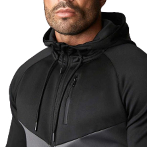 Conjunto de chándal cortavientos personalizado para hombre al por mayor, chándal deportivo con cremallera, chándales para hombre, ropa informal - Product Image 2