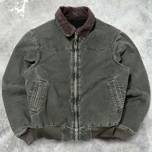 แจ็กเก็ตบอมเบอร์ทรูเบอร์สำหรับผู้ชายเสื้อทำงานผ้าใบเป็ดออกแบบได้เองสำหรับฤดูหนาว - Product Image 2