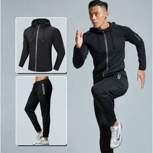 Conjunto Deportivo de 2 Piezas para Hombre, Chaqueta y Pantalones de Secado Rápido con Capucha, Ropa Deportiva para Actividades Físicas - Product Image 6