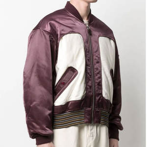 Produit chaud léger élégant hommes Slim Fit Bomber veste à vendre 2025 dernière conception hommes Bomber veste à vendre - Product Image 4