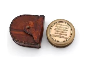 Artesanías H.M.A's Vintage Brass Pocket Instrumento de navegación Art Deco Diseño Números romanos Náutico Marítimo Regalo Coleccionable - Product Image 5