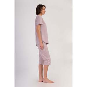 Combinaison de nuit ovale à manches courtes et col rond pour femme, taille XXL - Product Image 3