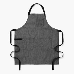 Custom Thickened Canvas <b>Waterproof</b> <b>Aprons</b> Adjustable Bib Sleeveless <b>Apron</b> with Pockets - Product Image 3