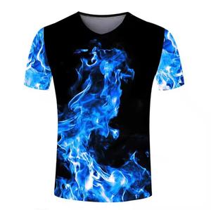 Vente chaude grande taille hommes Fitness T-Shirt nouveau Design avec motif d'impression Unique 180 Gsm Jersey tissu Style formel - Product Image 4