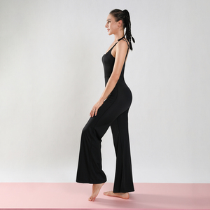 طقم يوجا للسيدات من Yolife, طقم يوجا ضيقة مفرغة قطعة واحدة مع شعار مخصص ، جمبسوت لممارسة التمارين الرياضية واللياقة البدنية والصالة الرياضية - Product Image 3