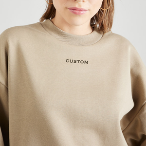 Sudadera de Forro Polar de Algodón 100% para Mujer, Ropa de Calle Premium para Invierno, Resistente al Viento, Ecológica, Transpirable y de Secado Rápido, ODM - Product Image 3