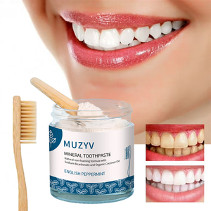 <span class=keywords><strong>Dentifrice</strong></span> aux herbes OEM Caractéristiques éclaircissantes Menthe poivrée sans fluorure Formule nettoyante naturelle à l'huile de noix de coco <span class=keywords><strong>Dentifrice</strong></span> blanchissant - Product Image 1