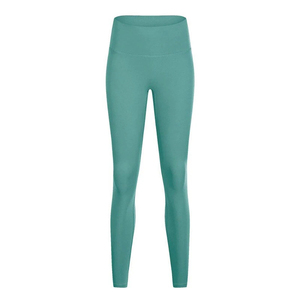 Leggings elásticos de color sólido para mujer, pantalones de yoga de calidad superior para adultas y chicas. - Product Image 1
