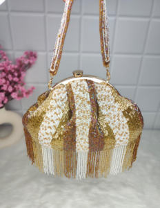 Sacs de Potli de travail de broderie faits à la main indiens pour le retour sacs-cadeaux sacs à cordon faveur de mariage à bas prix par l'artisanat de luxe - Product Image 6