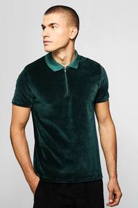 Latest Fashion Men Comfortable Slim Fit <b>Velvet</b> t <b>Shirts</b> Solid Color Custom Your logo Velour T <b>Shirts</b> - Product Image 2