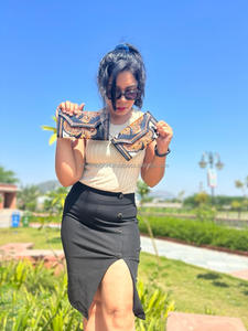 Nouveau Western élégant cheveux sur peau couleur usiné fourrure cuir pochette femmes conçu sac à main vente chaude outillage en cuir Unique portefeuille - Product Image 2