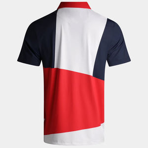 Polo d'été pour hommes à sublimation Chemise solide à motif à manches courtes Polo de golf d'usine Vente en gros T-shirt personnalisé - Product Image 6