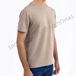 Camiseta de algodón de alta calidad Unisex 100% algodón cómoda Camiseta de cuello redondo de ajuste Regular diseño de timbre logotipo personalizado impresión Digital - Product Image 6