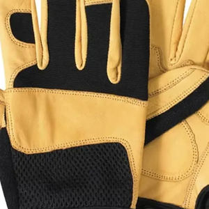 Guantes mecánicos de trabajo pesado hechos a medida para la venta al por mayor cómodos guantes mecánicos de medio dedo - Product Image 6
