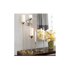 Portavelas de aluminio para Decoración de mesa multiusos, acento para el hogar, suministros a granel, decoración al por mayor - Product Image 1