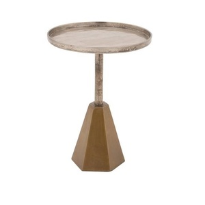 Mesa Auxiliar Moderna Personalizada de Metal Dorado con Superficie con Recubrimiento en Polvo para Decoración del Hogar, Muebles de Sala de Estar, Hoteles - Product Image 2