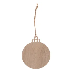 Boule de Noël en bois personnalisée Rosvik en forme d'étoile et décorations d'arbre, gadgets personnalisables - Product Image 3
