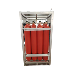 Cilindro de Gas Hidrógeno H2 de Acero sin Costuras de Alta Presión ISO9809 de 47L 150 bar 5.4 mm con Válvula y Tapa - Product Image 1