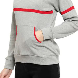 Sweat-shirt à capuche unisexe pour femme de haute qualité pour l'hiver avec logo personnalisé, manches longues, matière polyester/coton - Product Image 5